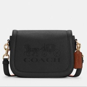 Coach black crossbody purse